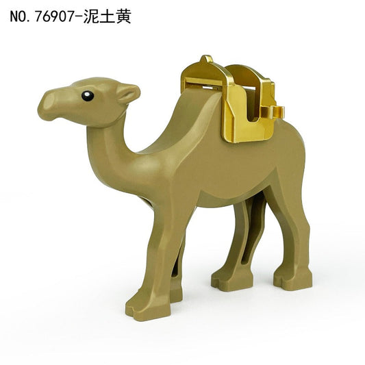 Desert Landscape Camel Block Animal Minifigure Earthy Yellow Tone 76907