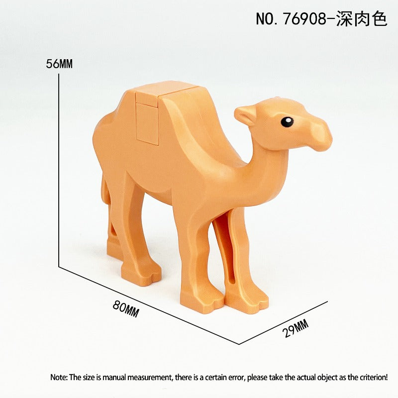 Desert Nomad Camel Animal Block Minifigure Dark Flesh Tone Model 76908