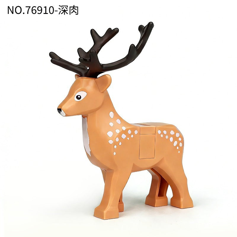 Forest Sika Deer Wildlife Block Minifigure Dark Flesh Variant 76910