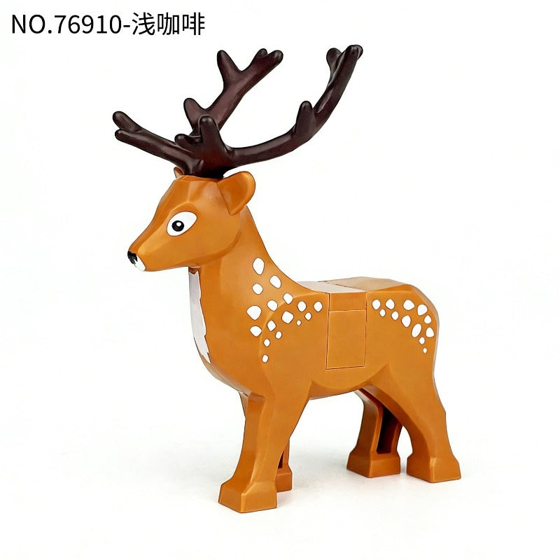 Wild Woodland Sika Deer Animal Minifigure Light Brown Shade 76910