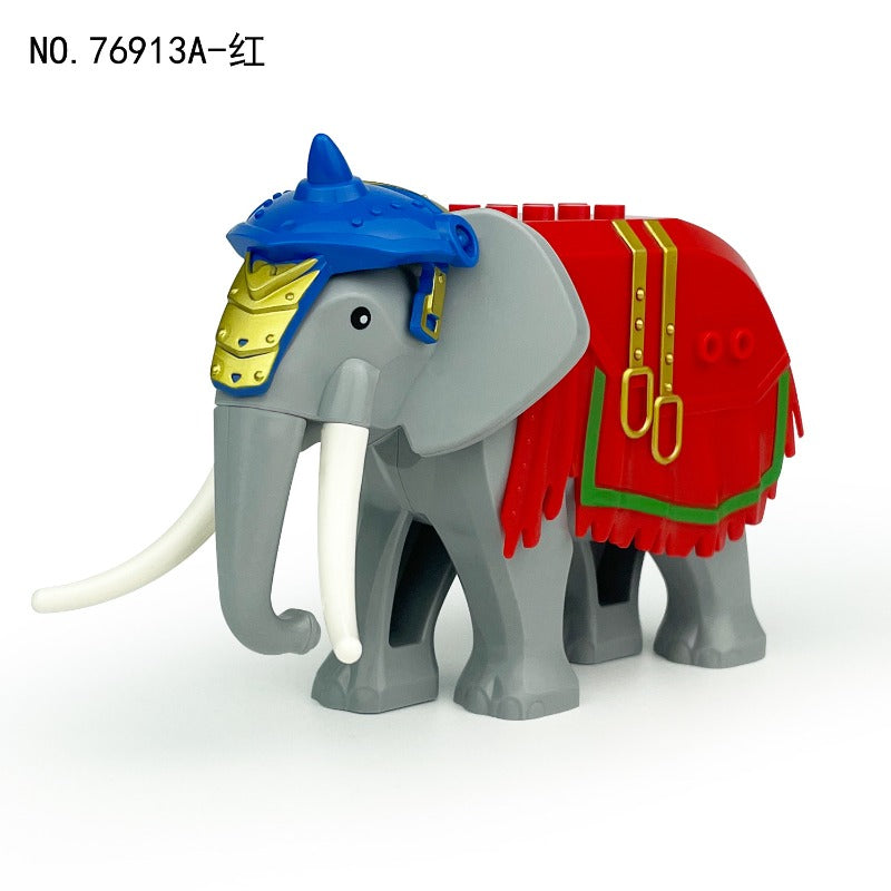 Ancient Persian Imperial War Elephant Block Minifigure Red Robe Outfit Variant 76913a
