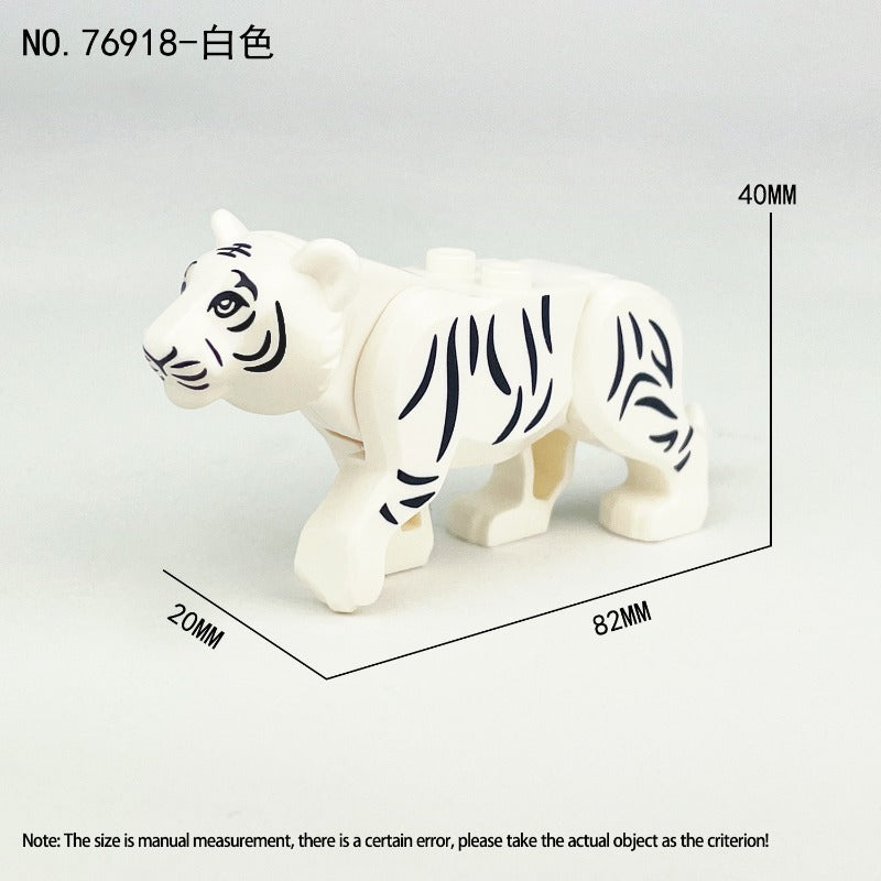 Wild Tiger Collectible Animal Minifigure White Fur Version 76918