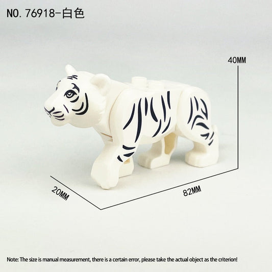 Wild Tiger Collectible Animal Minifigure White Fur Version 76918