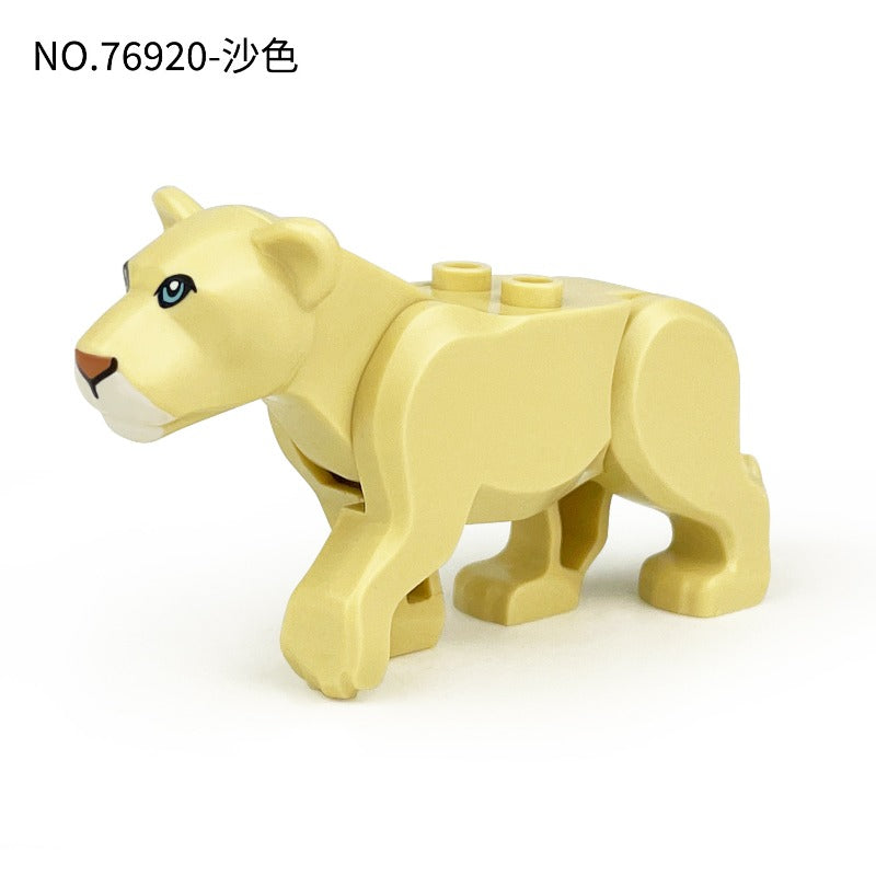Savannah Dual Lion Wildlife Minifigure Sand Color Variant 76920