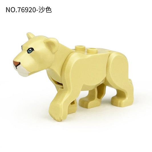 Savannah Dual Lion Wildlife Minifigure Sand Color Variant 76920