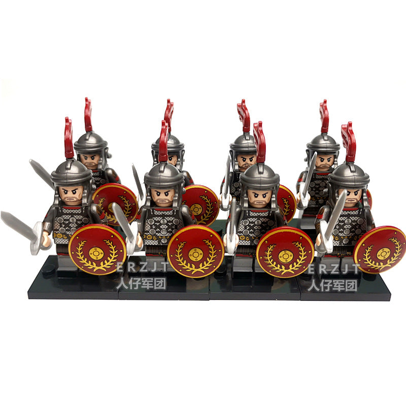 Roman Palace Praetorian Guard Block Minifigure Collection | 8 Royal Guards