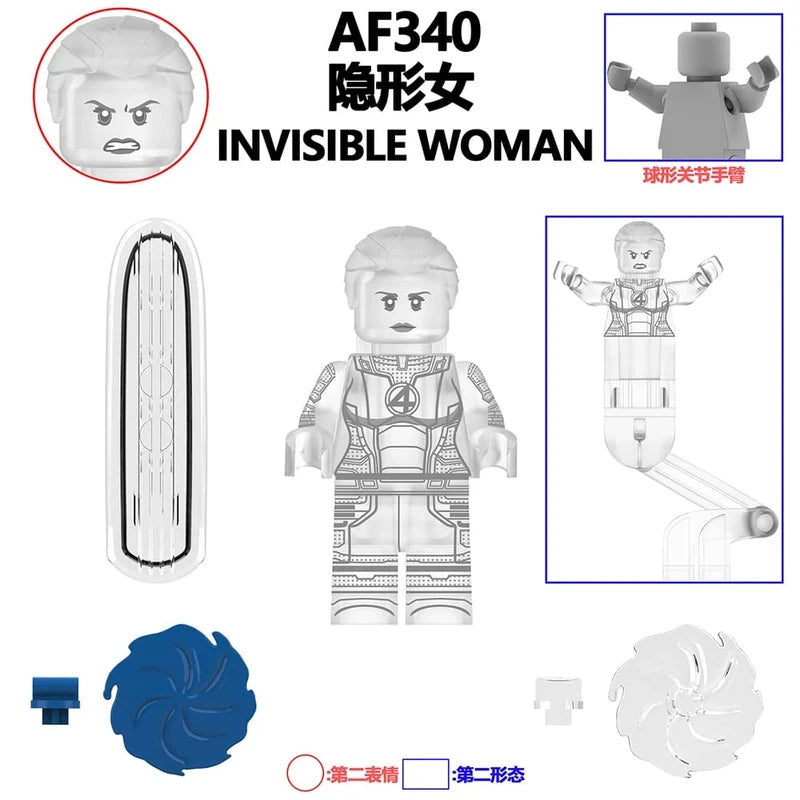 Invisible Woman Earth-838 Minifigure AF340