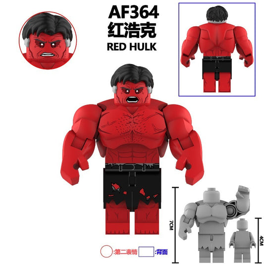 Marvel Super Hero Red Hulk Compatible Minifigure Single Figure AF364