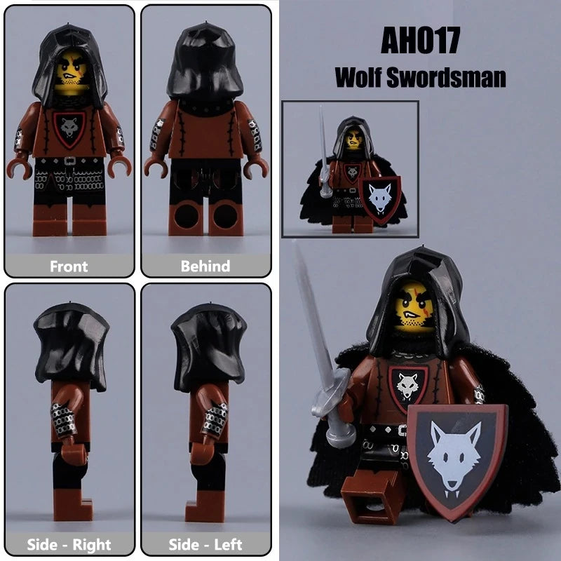 Wolf Swordsman Minifigures AH017 Castle MiniFigure