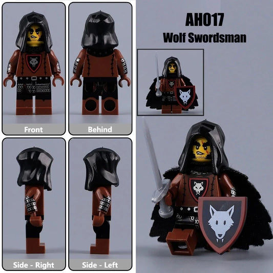 Wolf Swordsman Minifigures AH017 Castle MiniFigure