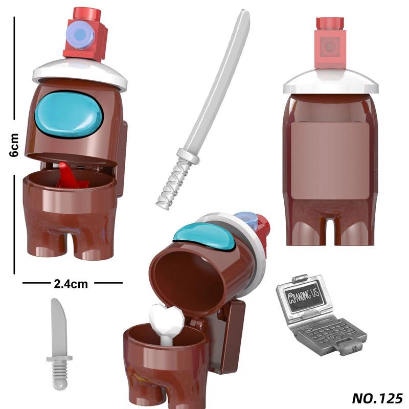 Among Us Character Minifigures NO.125 Compatible With Lego