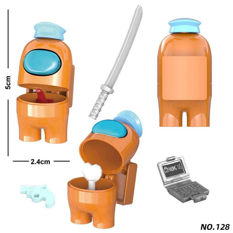 Among Us Character Minifigures NO.128 Compatible With Lego