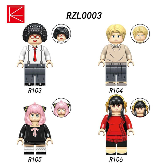 Spy x Family Minifigures RZL0003 Compatible With Lego