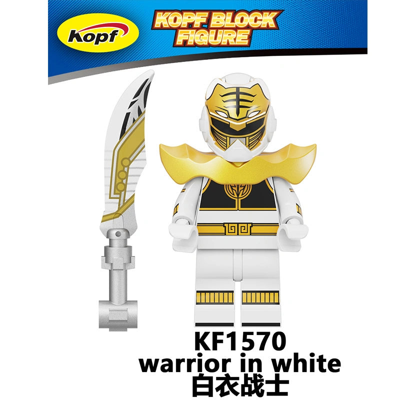 White Ranger Minifigures KF1570 Compatible With Lego