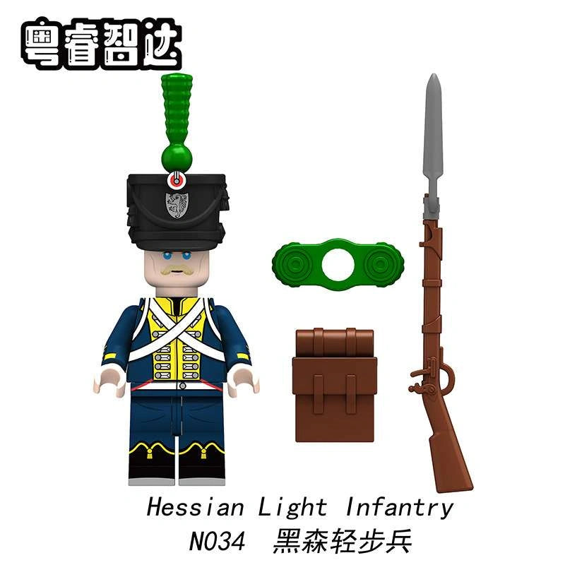 Hessian Light Infantry Minifigures N034 Compatible With Lego