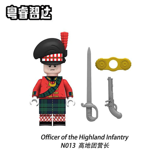 Highland Infantry Officer Minifigures N013 Compatible With Lego