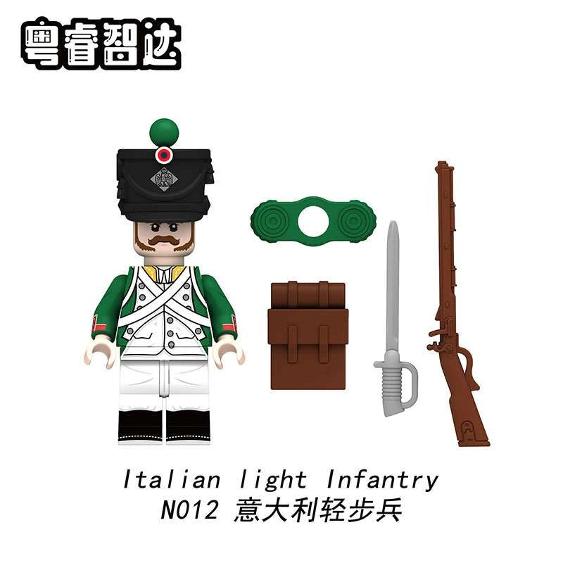 Italian Light Infantry Minifigures N012 Compatible With Lego