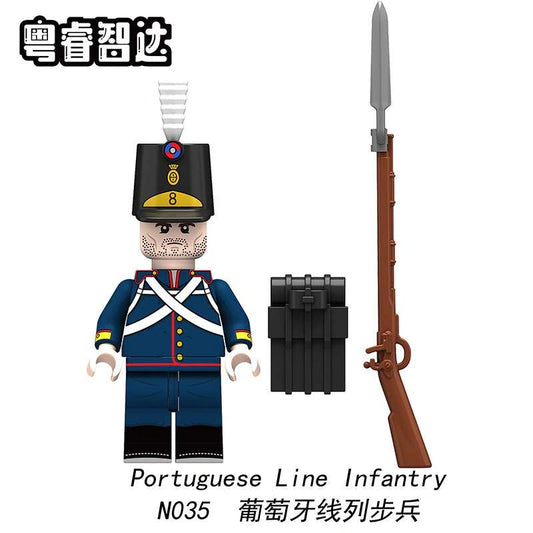 Portuguese Line Infantry Minifigures N035 Compatible With Lego
