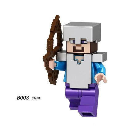 Iron Armor Steve Minifigures B003 Minecraft MiniFigure