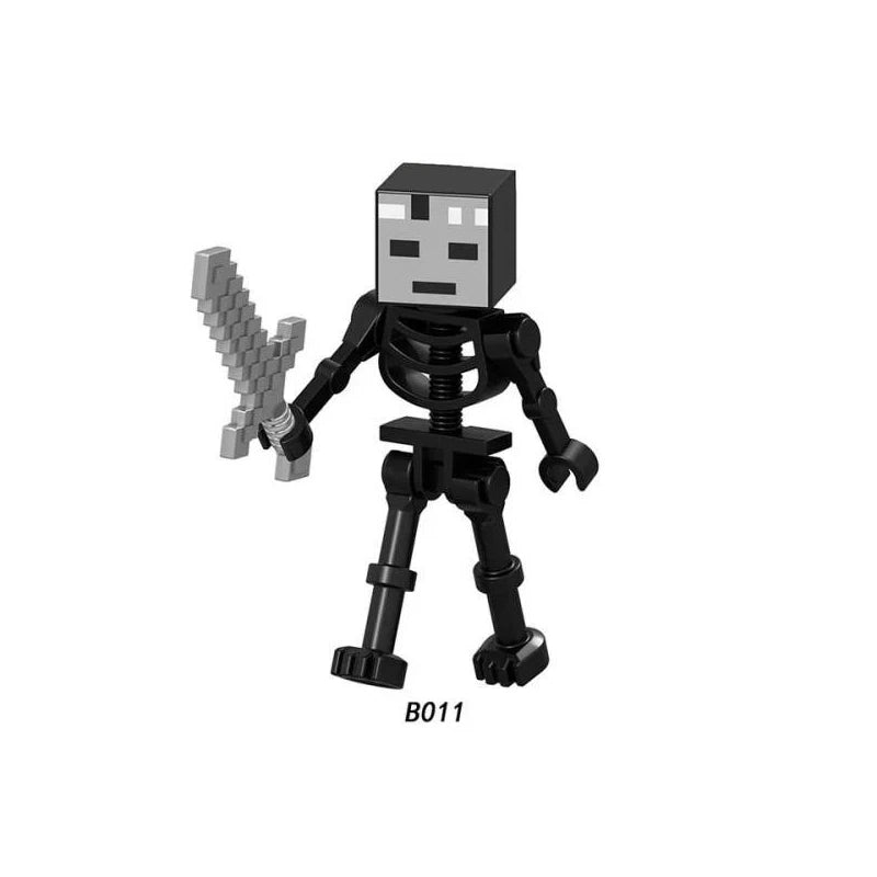 Wither Skeleton Minifigures B011 Minecraft MiniFigure