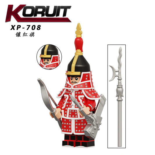Bordered Red Banner Minifigures XP-708 Compatible With Lego