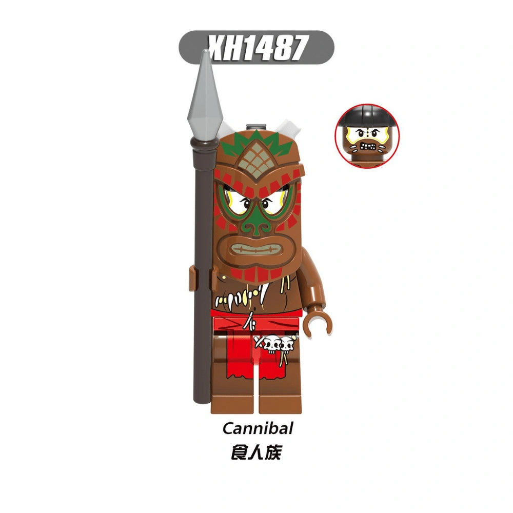 Cannibal Minifigures XH1487 Compatible With Lego