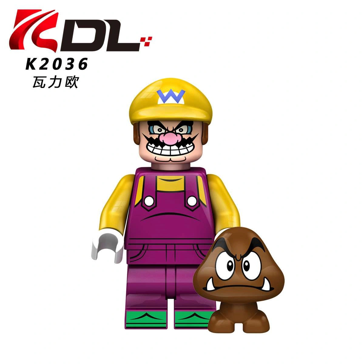Wario Minifigures K2036 Compatible With Lego