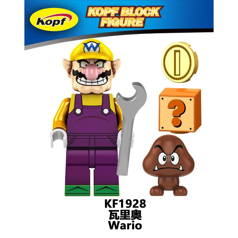 Wario Minifigures KF1928 Compatible With Lego