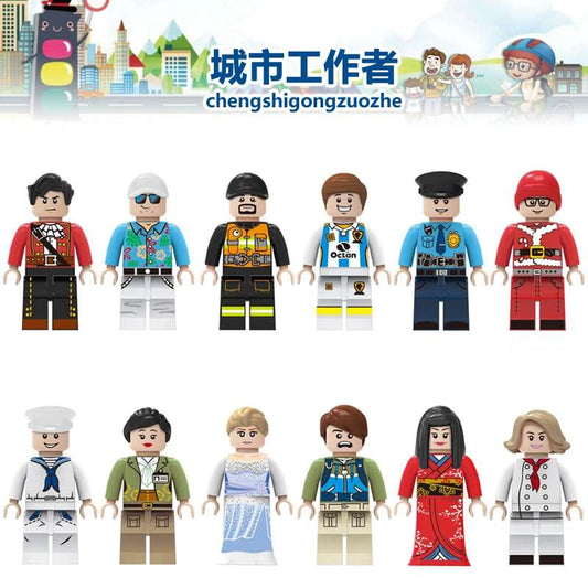 City Minifigures Minifigures 8018 Compatible With Lego