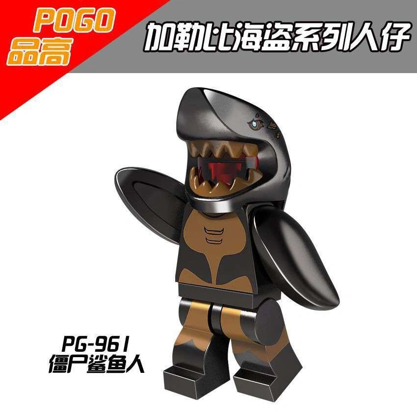 Zombie Shark Guy Minifigures PG961 Compatible With Lego