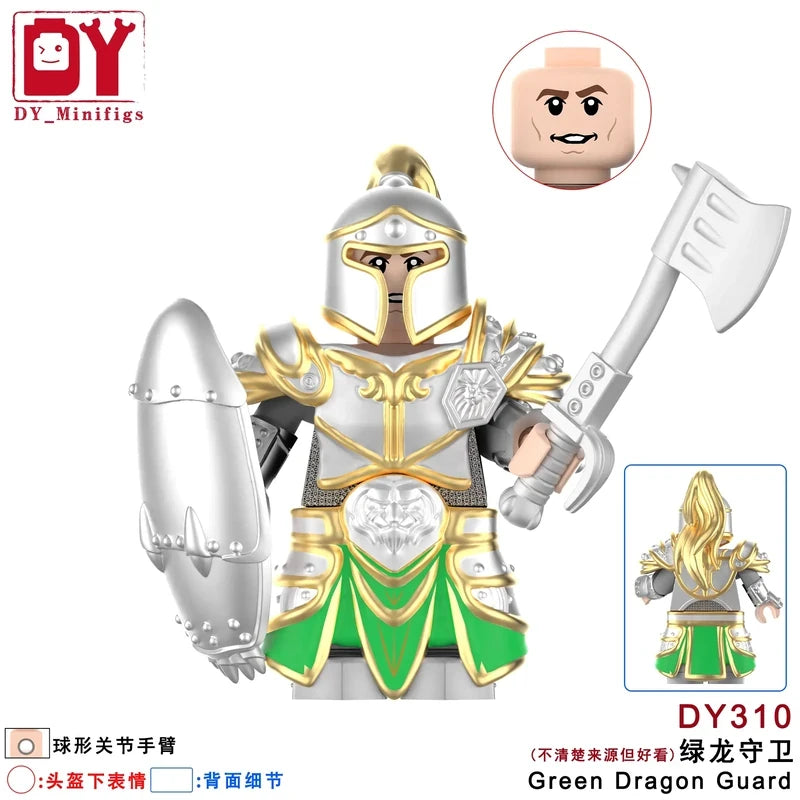 Green Dragon Guard minifigures DY310 Games figure
