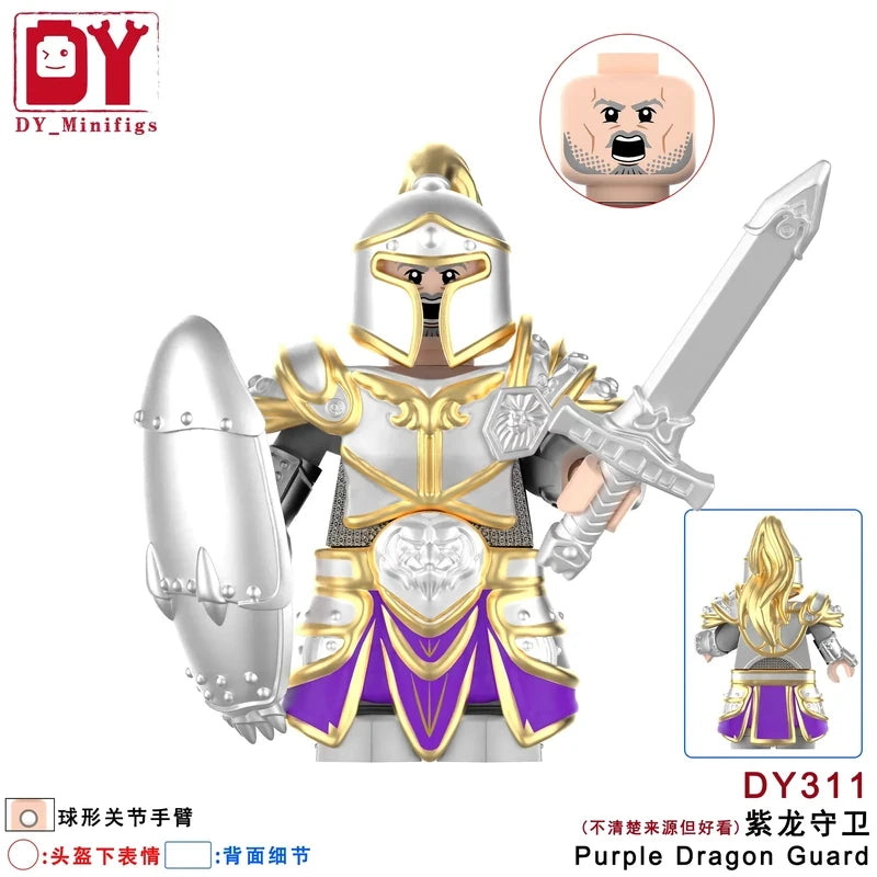 Purple Dragon Guard minifigures DY311 Games figure