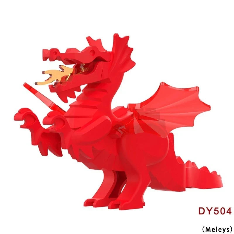 RedMiddle ancient Dragon Minifigures DY504 Other MiniFigure
