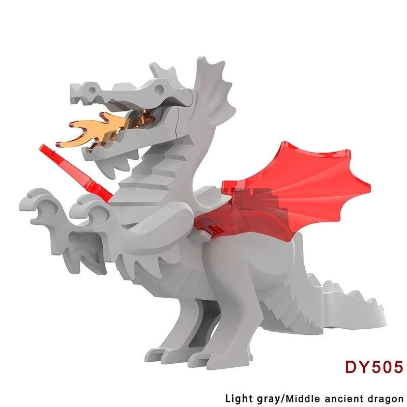 GreyMiddle ancient Dragon Minifigures DY505 Other MiniFigure
