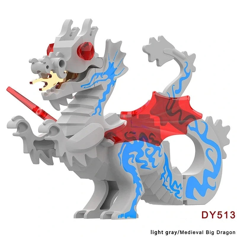light grayMedieval Big Dragon Minifigures DY513 Other MiniFigure