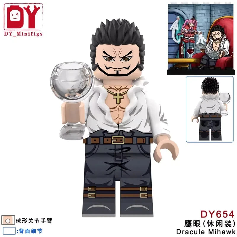 Dracule Mihawk minifigures DY654 One Piece figure
