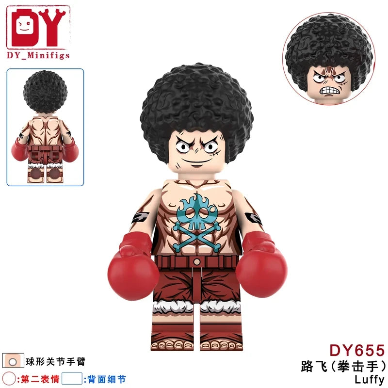 Afro Luffy minifigures DY655 One Piece figure