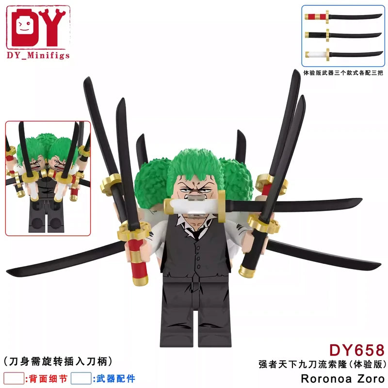 Roronoa Zoro Minifigures DY658 One Piece MiniFigure