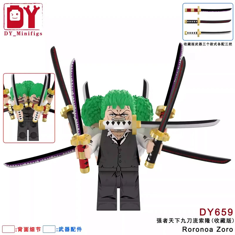 Roronoa Zoro Minifigures DY659 One Piece MiniFigure