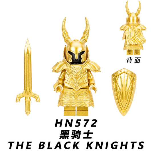 The Black Knights Minifigures HN572 Compatible With Lego