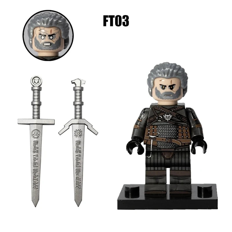 Geralt of Rivia Minifigures FT03 Games MiniFigure