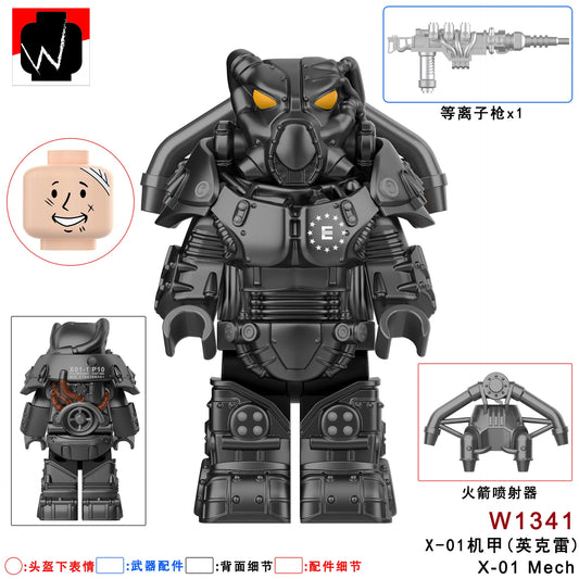 X-01 Power Armor Minifigures W1341 Compatible With Lego