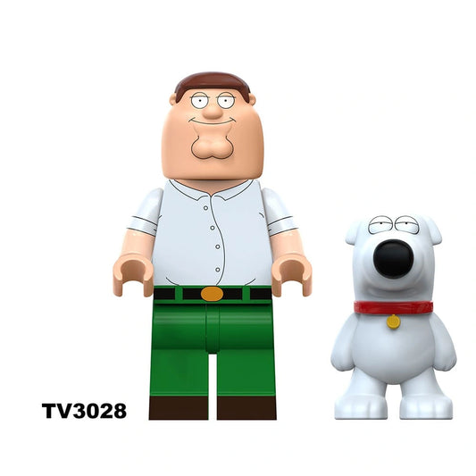 Peter Griffin Minifigures TV3028 Compatible With Lego