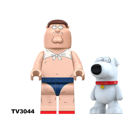 Peter Griffin Minifigures TV3044 Compatible With Lego