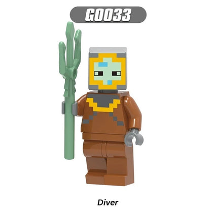 Diver Minifigures G0033 Minecraft MiniFigure