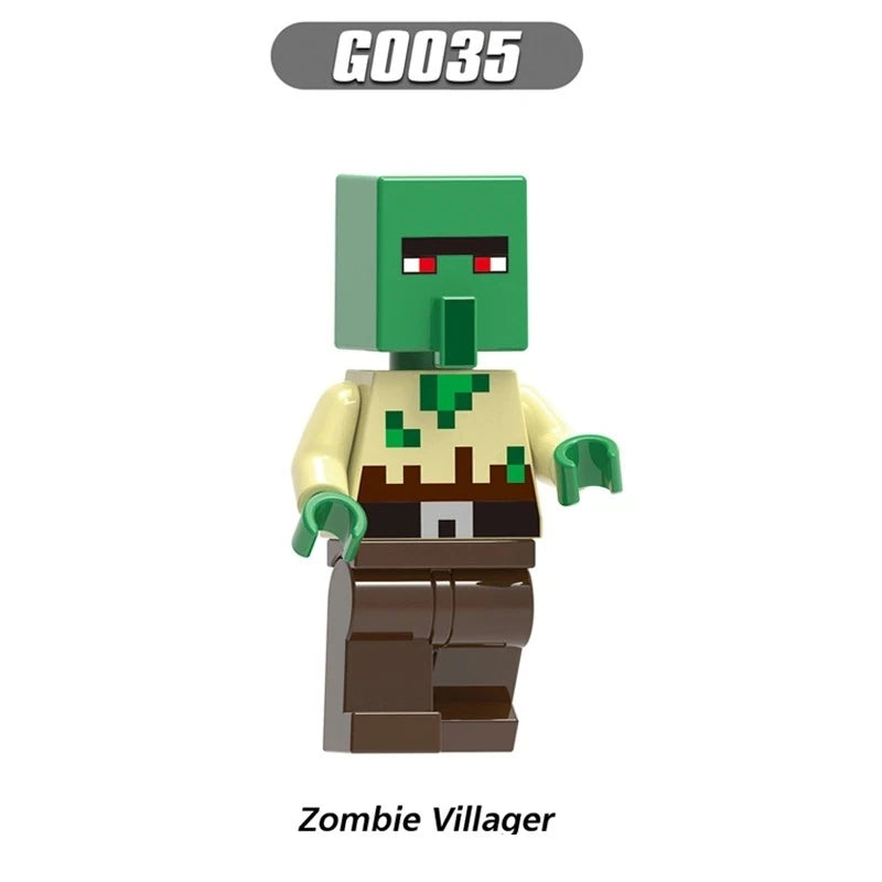 Zombie Villager Minifigures G0035 Minecraft MiniFigure