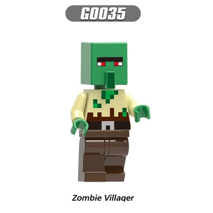 Zombie Villager Minifigures G0035 Minecraft MiniFigure
