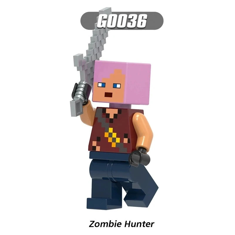 Zombie Hunter Minifigures G0036 Minecraft MiniFigure
