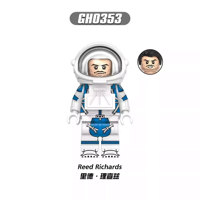 Mr Fantastic (Space Suit) minifigures Pedro Pascal - Reed Richards - Mr Fantastic (Fantastic 4) - Mister Fantastic figure GH0353 Marvel Custom Minifigure