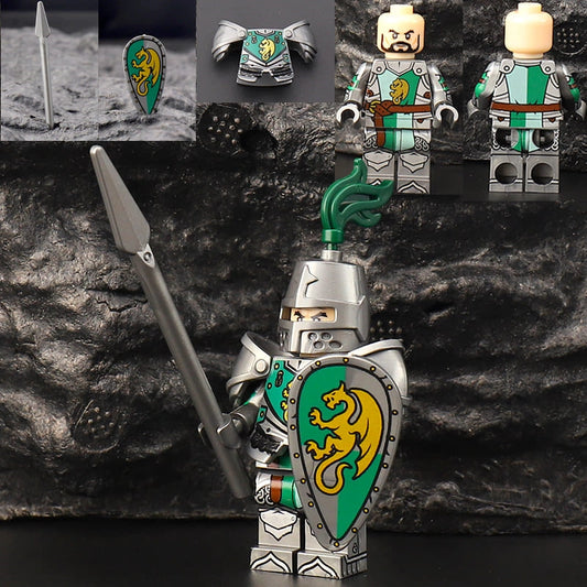Green Dragon Knight Minifigures ZGSD02 Compatible With Lego